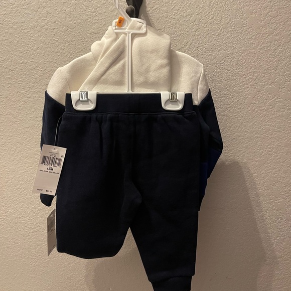 12 month Boys Ralph Lauren Polo zip up and pants set - Picture 2 of 4
